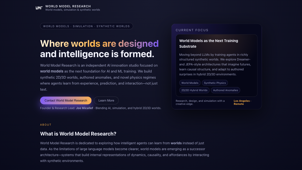 World Model Research
